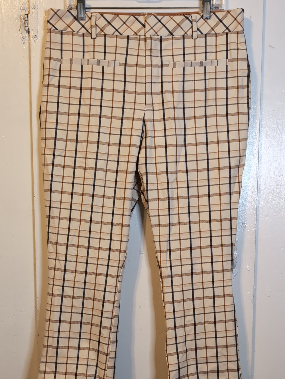 Anthropologie Plaid Dress Pants womens 14x26